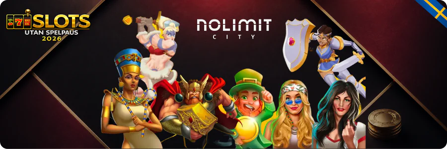 Nolimit City logotyp för slots utan spelpaus
